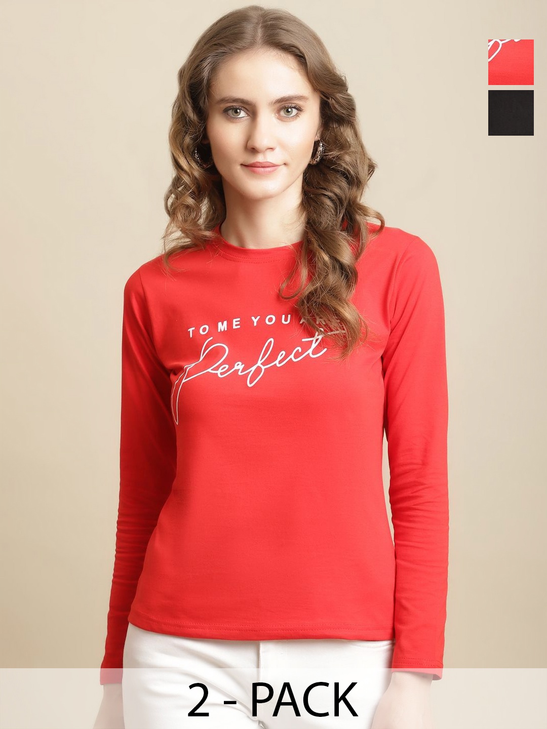 

Tromko Women Typography 2 T-shirt, Multi