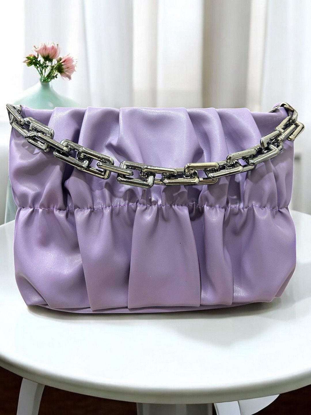

CLARIS JAMES PU Sling Bag, Lavender