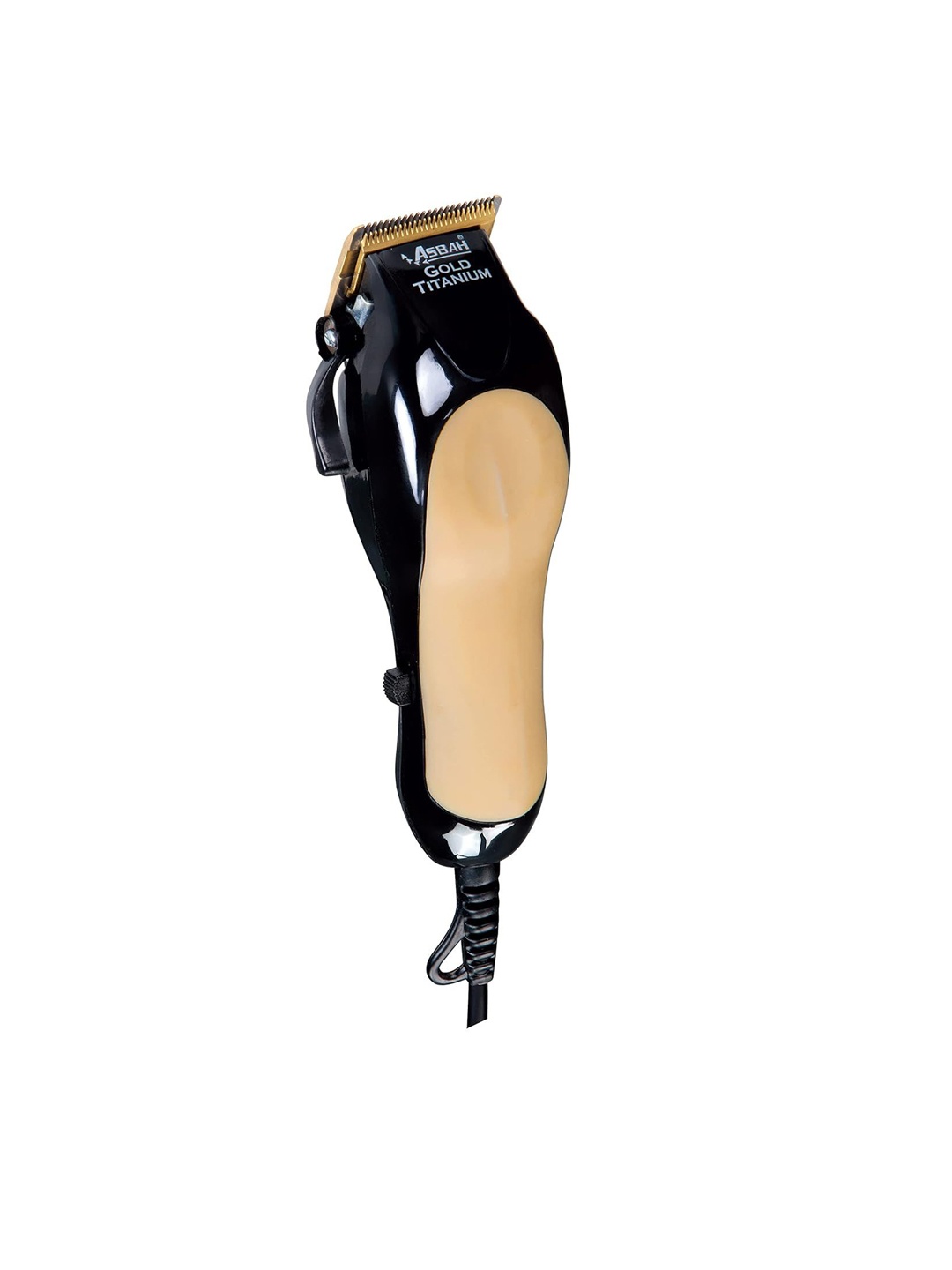 

ASBAH Professional Gold Clipper Corded Trimmer With 8 Guide Comb, Black