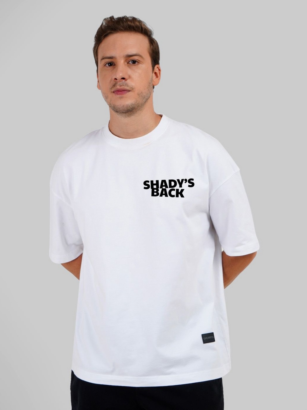 

Underrated Club Men Typography Printed Bio Finish Pockets T-shirt, White