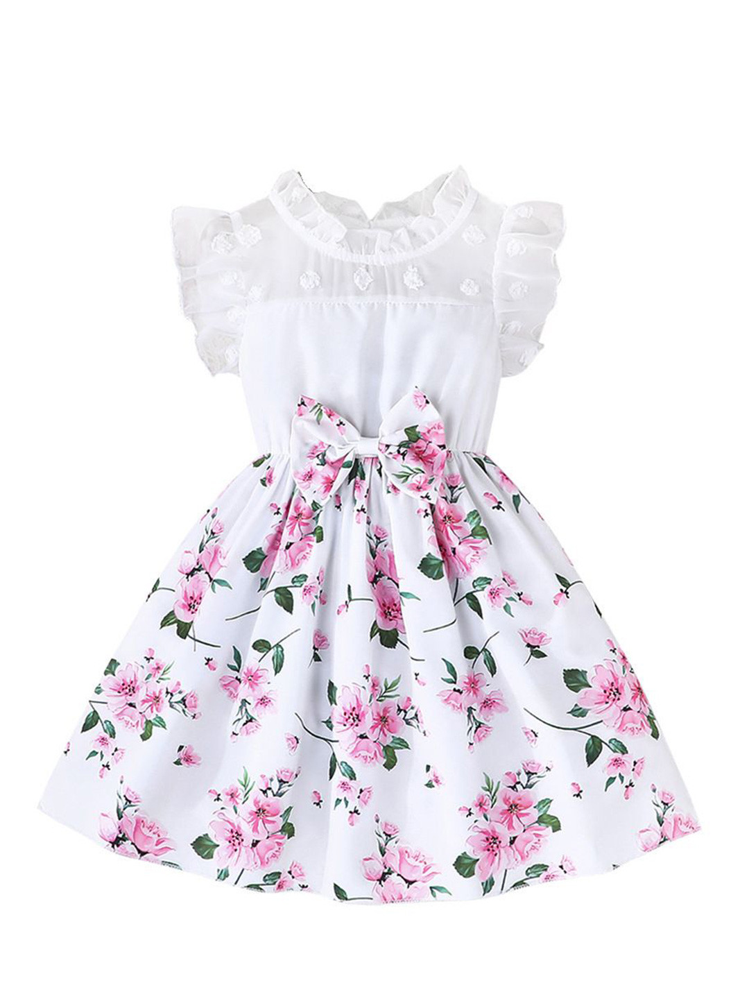 

StyleCast x Revolte Floral Print Cap Sleeve A-Line Dress, White