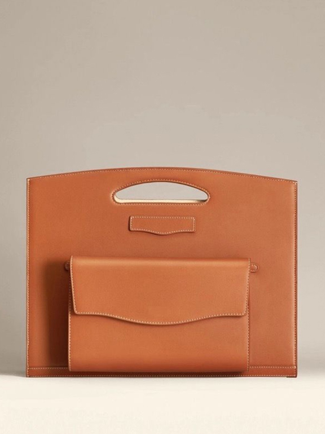 

Abelardo De Moda Unisex Leather Laptop Bag, Tan
