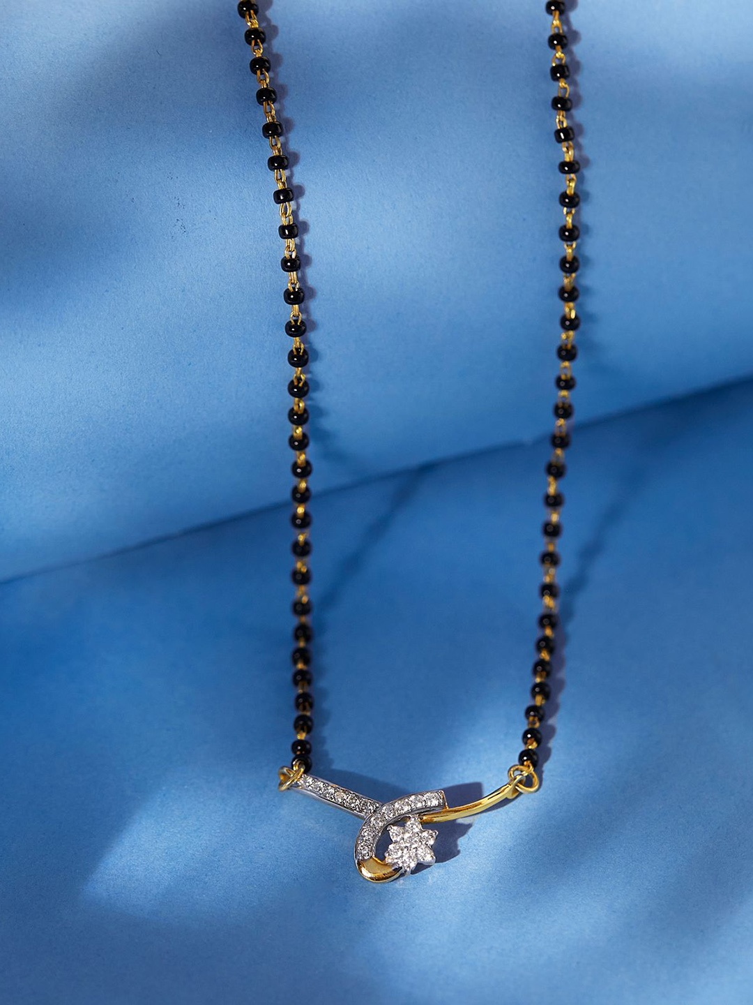 

BELWICK Gold-Plated Artificial Stones Mangalsutra