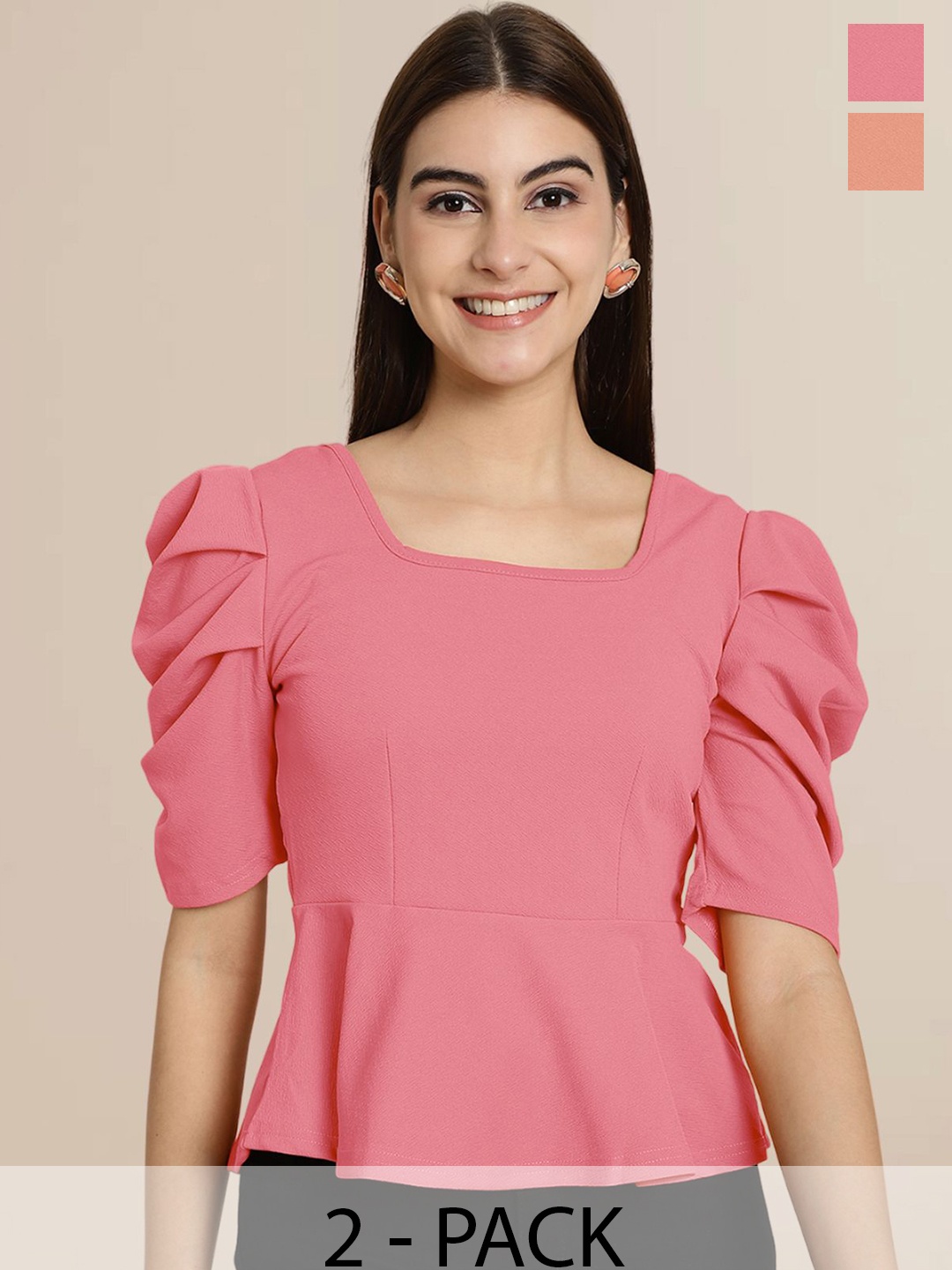 

Tromko Puff Sleeve Top, Multi