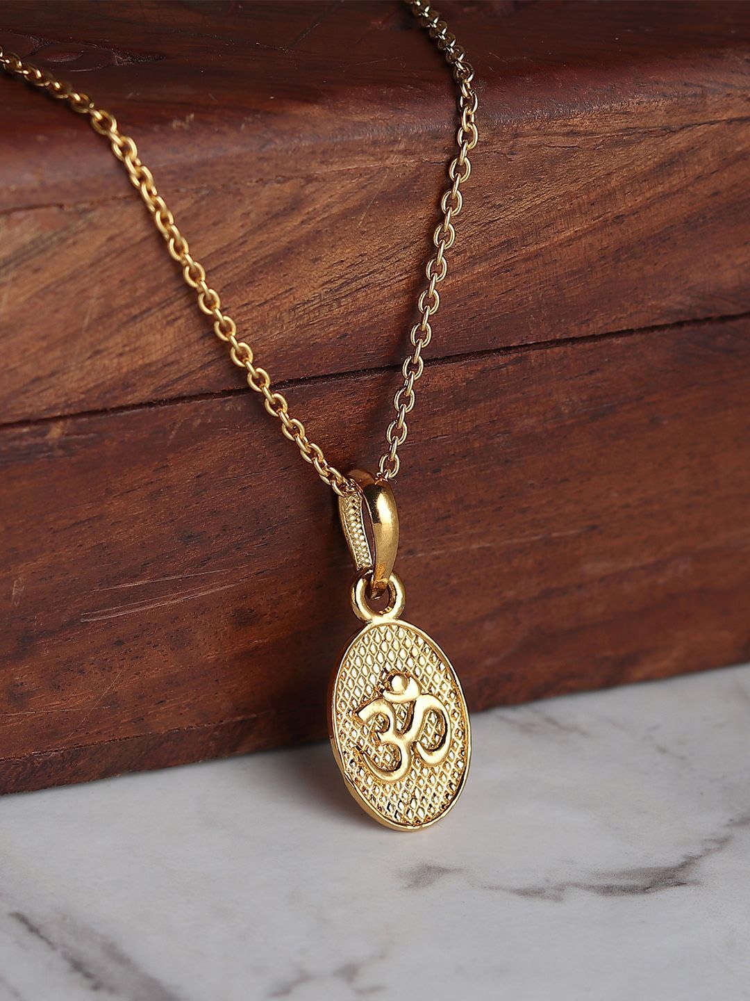 

Metronaut Gold-Plated Circular Pendants