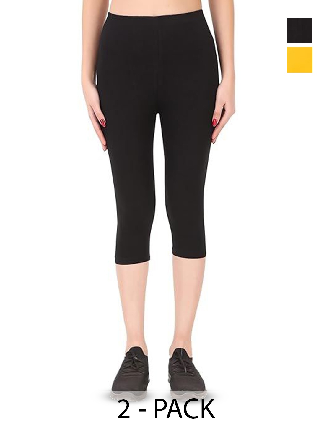 

LOVO Girls Capris, Black