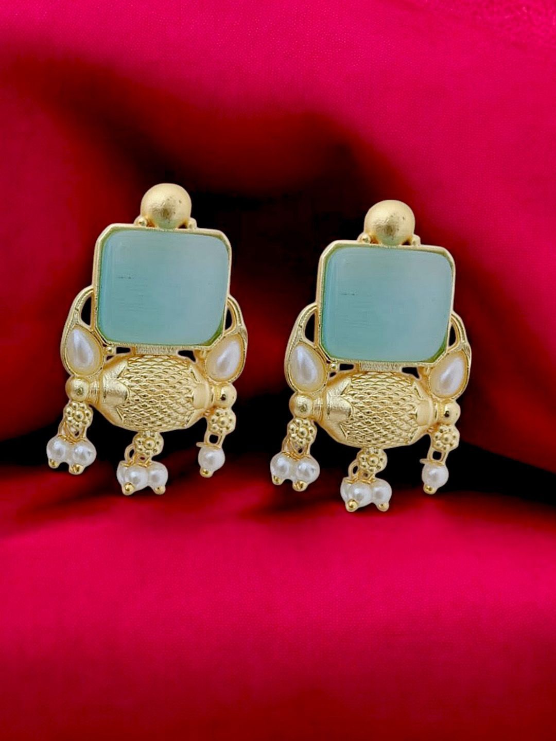 

TISHUL JEWELS Classic Drop Earrings, Turquoise blue