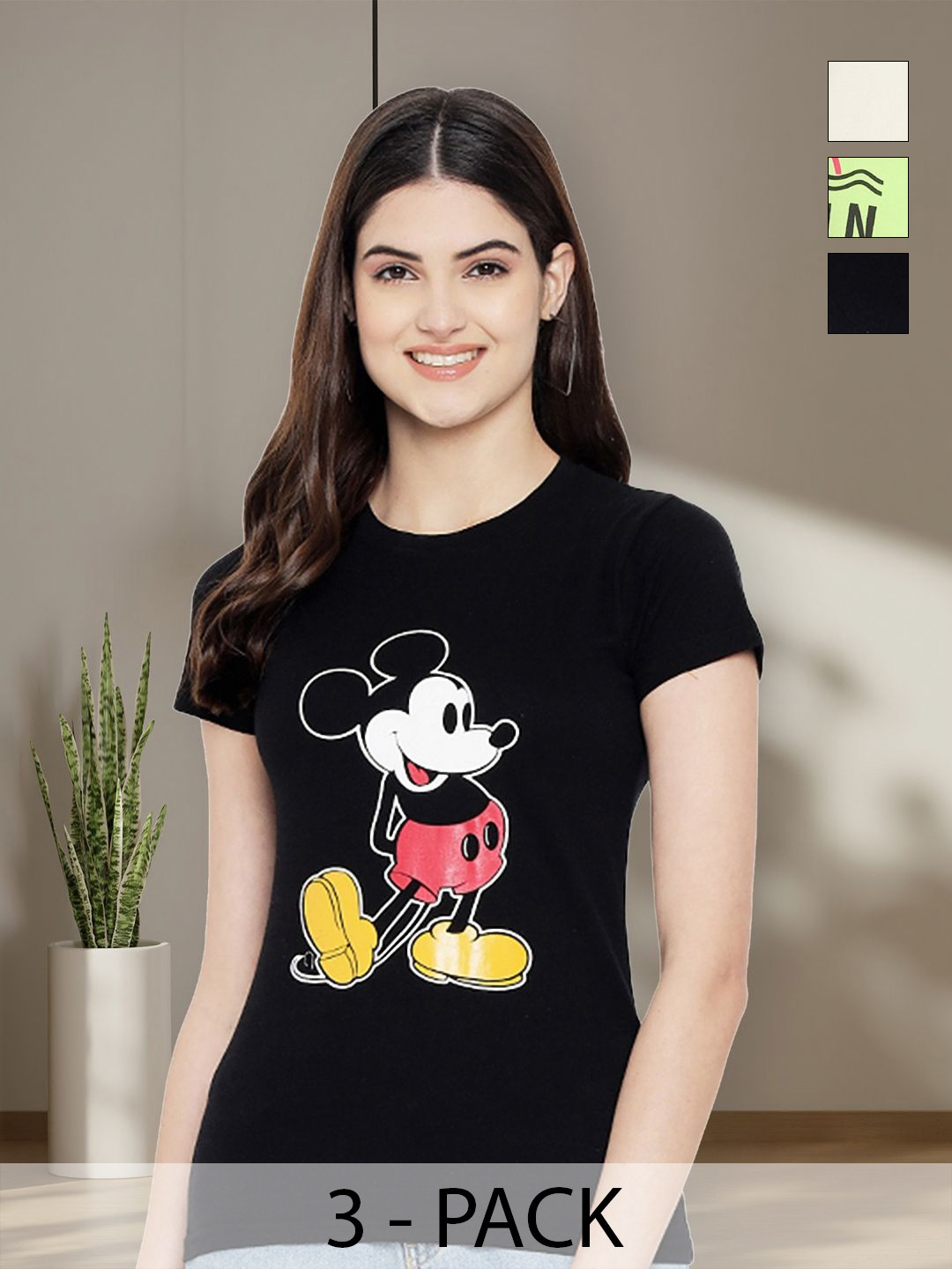 

Tromko Women Typography 3 Printed Applique T-shirt, Multi