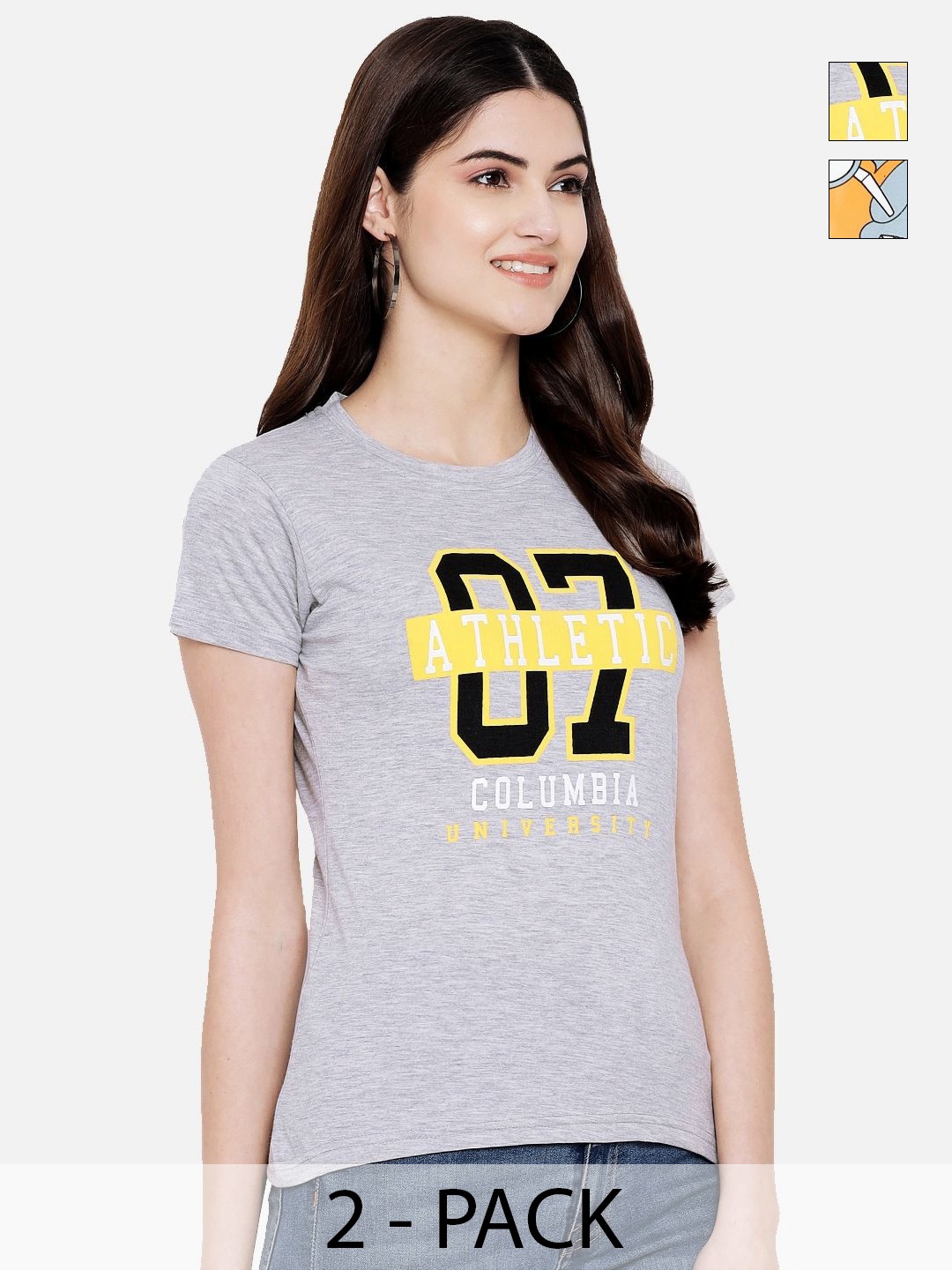 

Tromko Women Typography Printed T-shirt, Multi