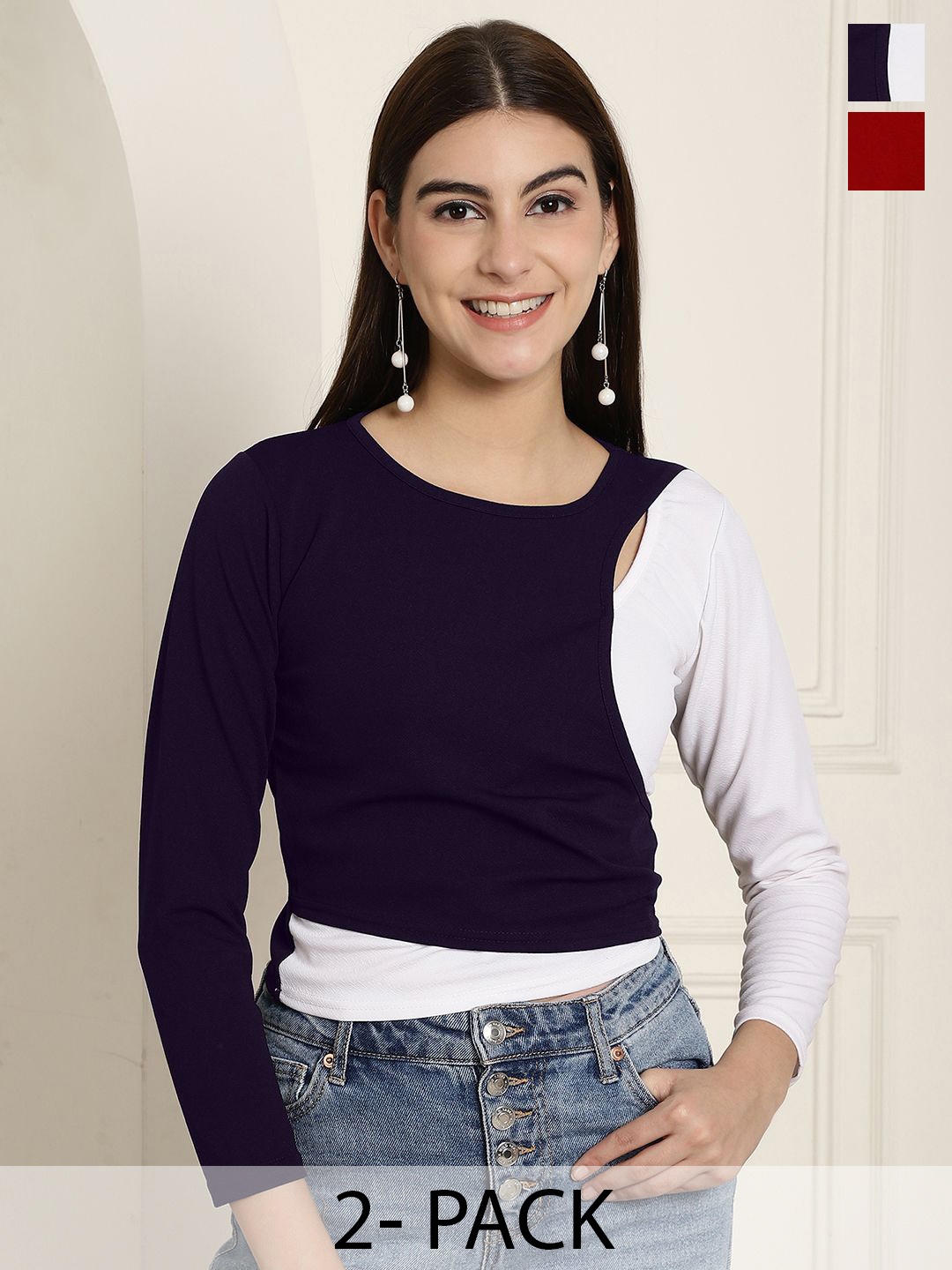 

Tromko Sweetheart Neck Puff Sleeve Top, Multi
