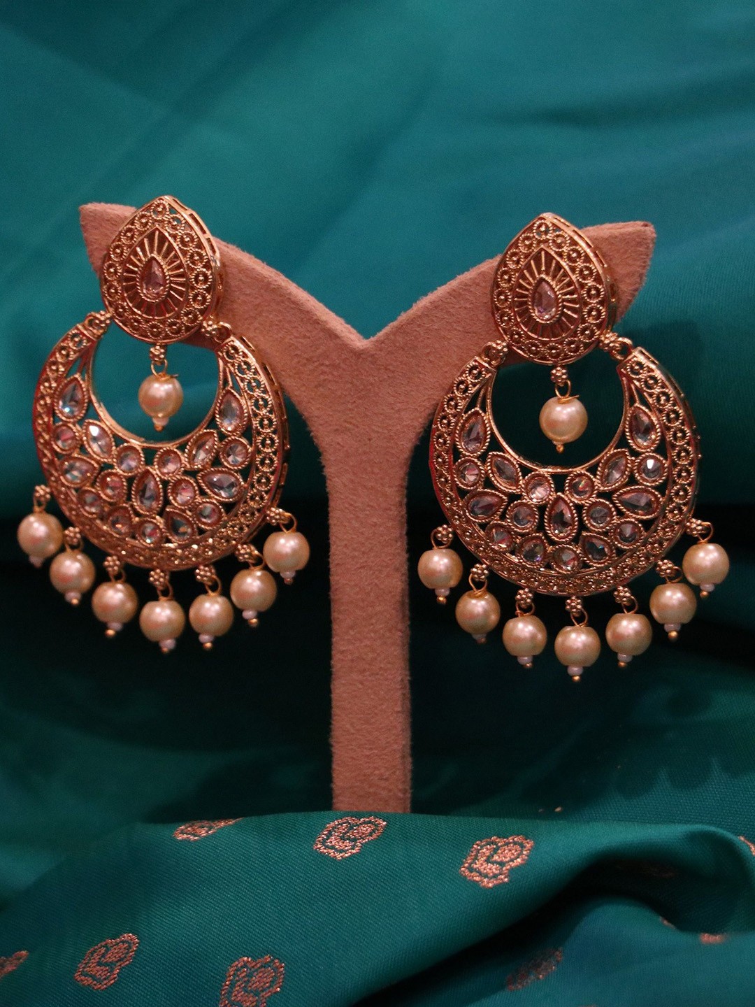 

NILA Contemporary Drop Earrings, Gold