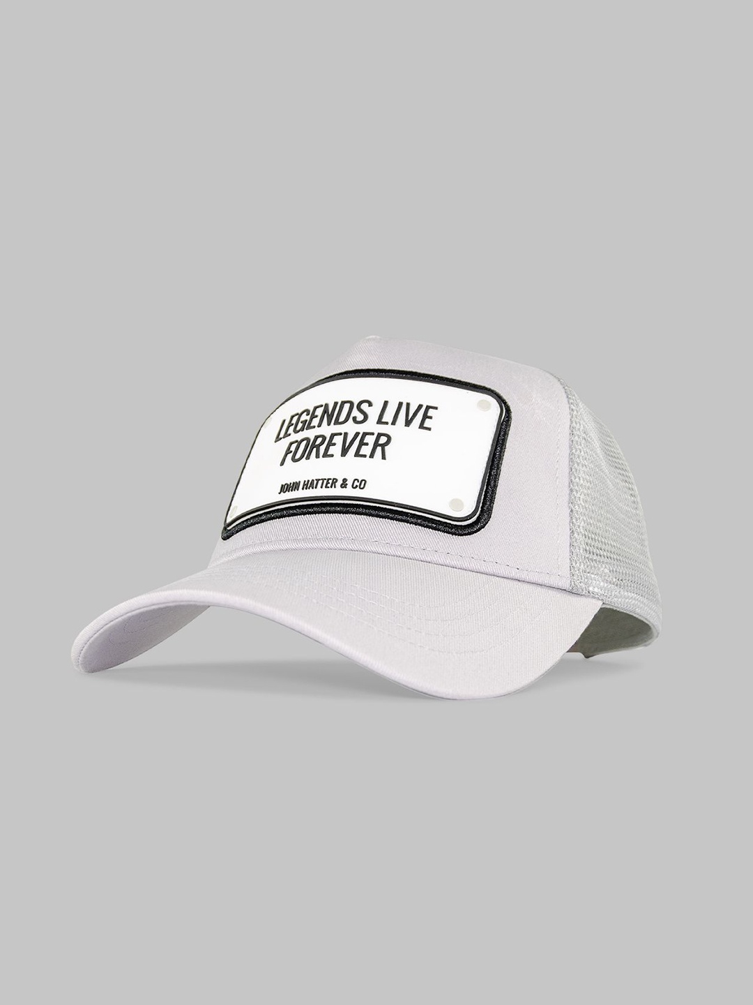 

John Hatter & Co. Unisex Printed Baseball Cap, White