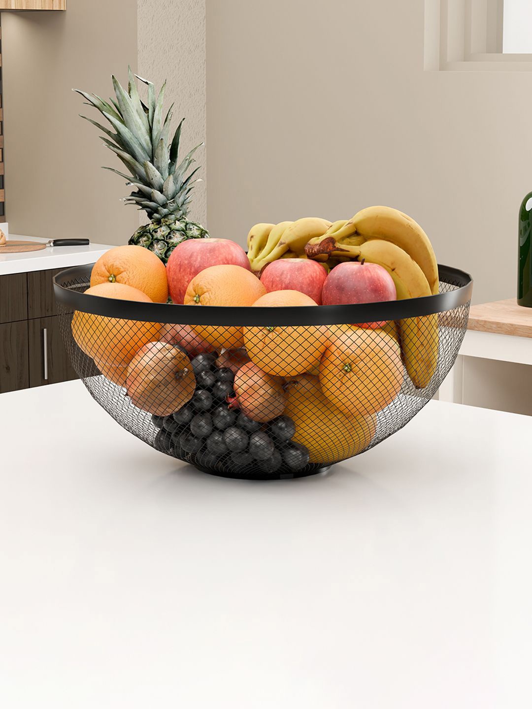 

Kuber Industries Black Fruit and Vegetable Basket