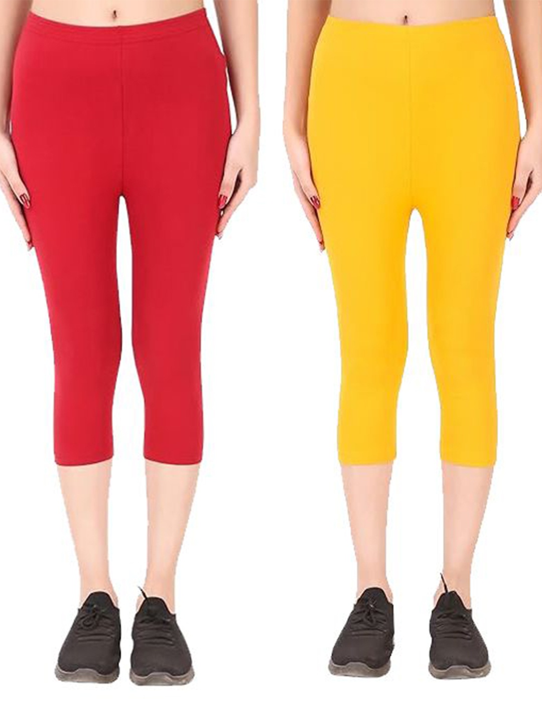 

LOVO Girls Capris, Yellow