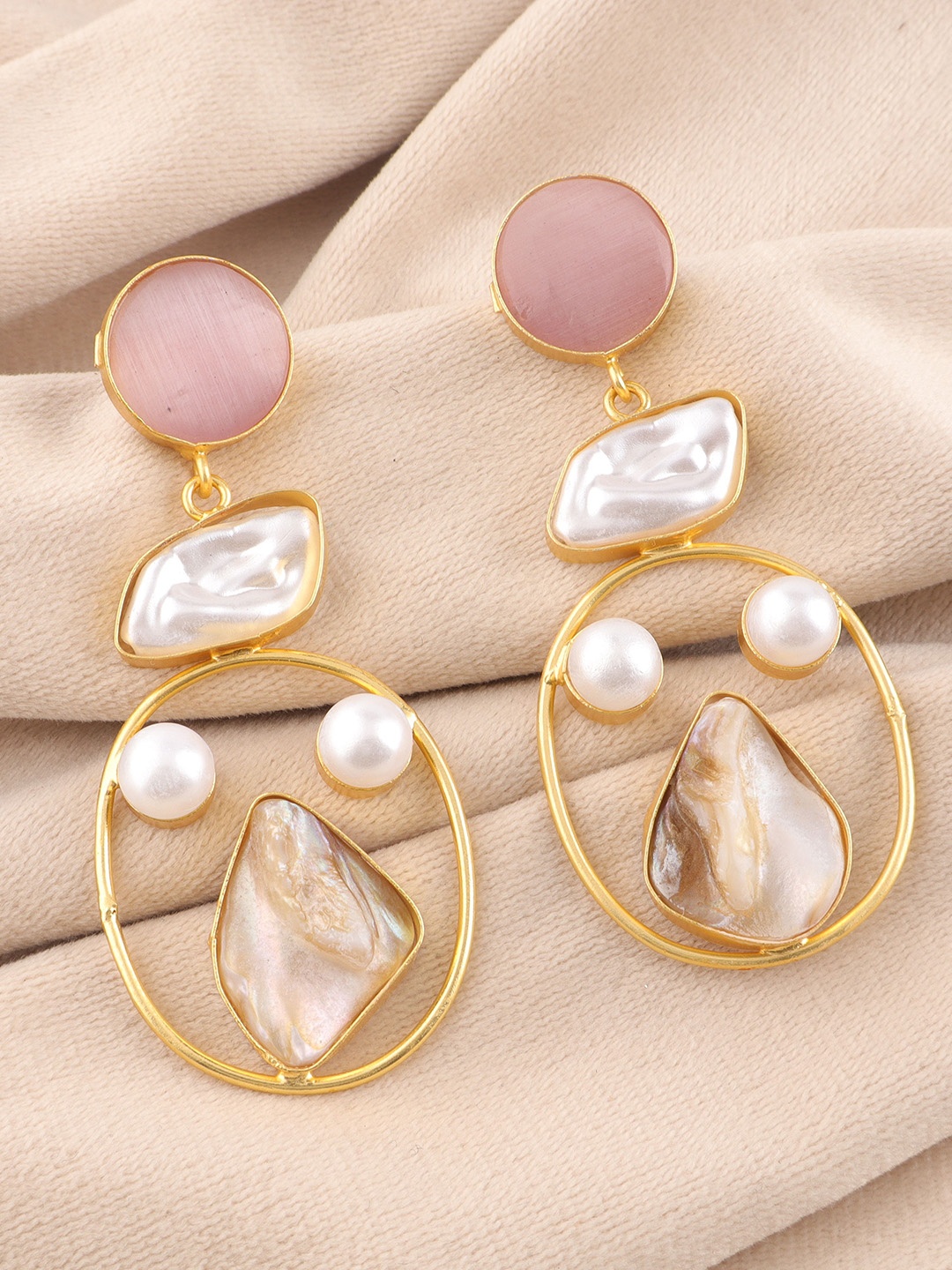 

Ozanoo Teardrop Shaped Drop Earrings, Pink