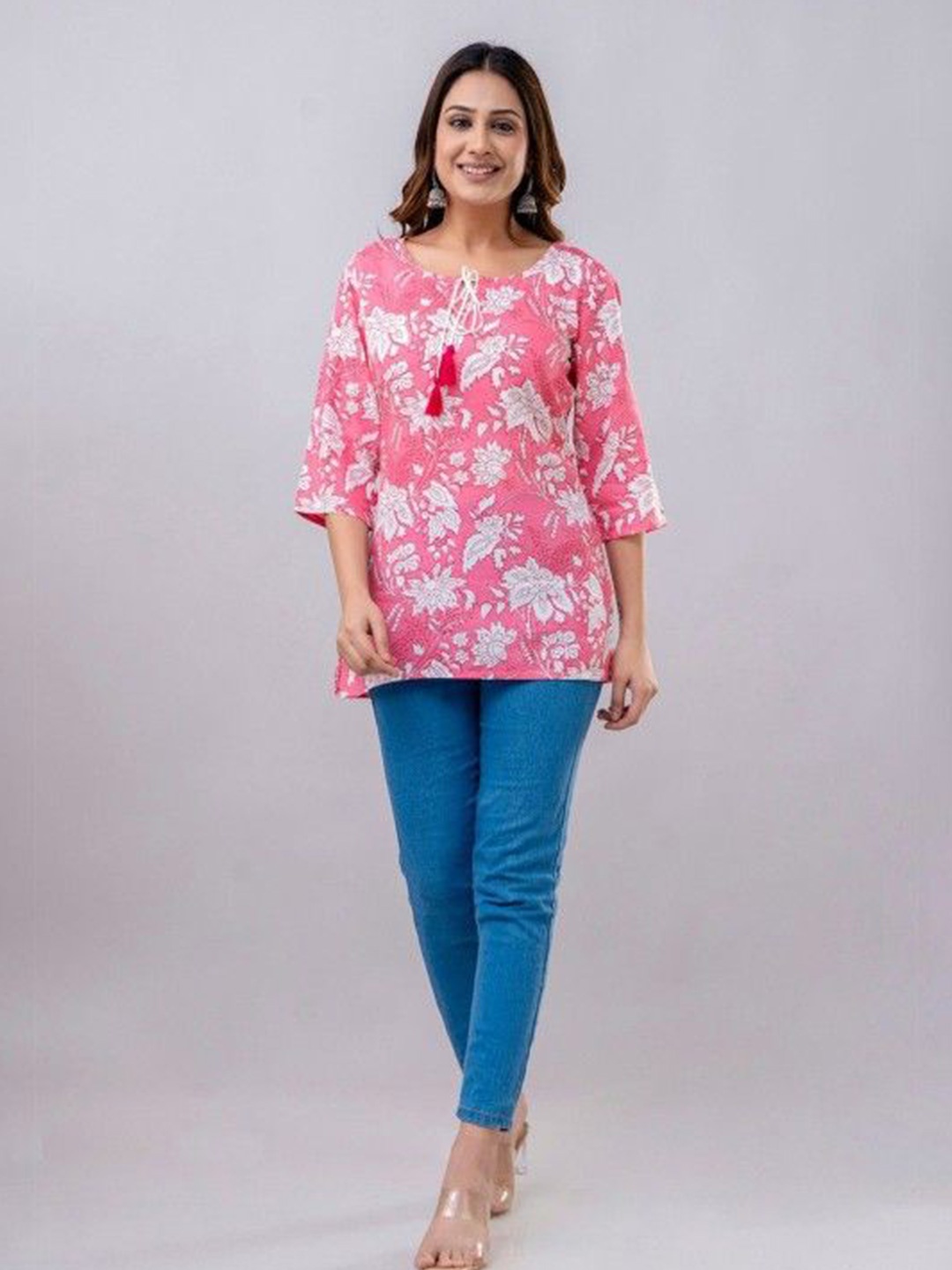 

Kairab Printed Tunic, Pink
