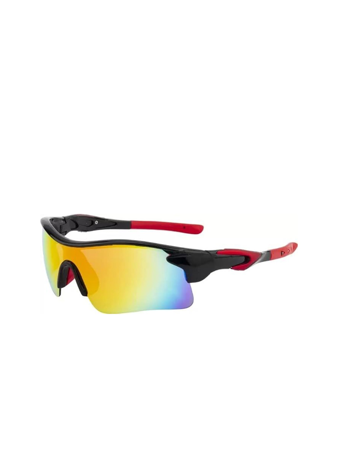 

ISHICO Unisex Sports Sunglasses with UV Protected Lens SPORTS_T-20_RedBL_Q1, Red