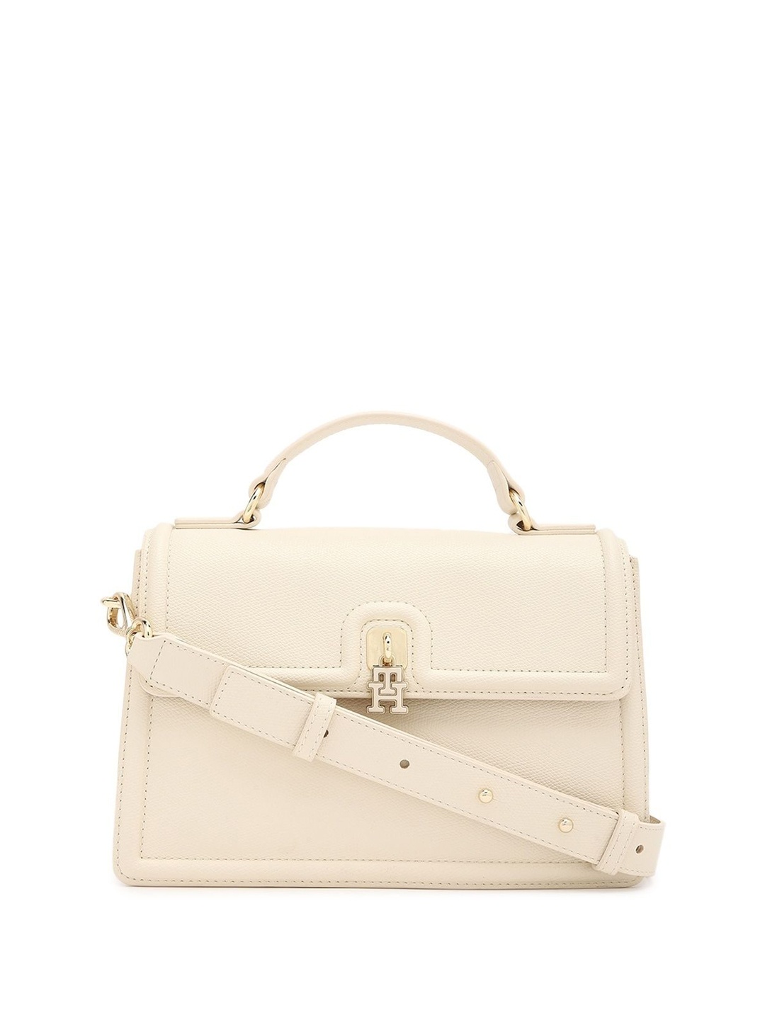 

Tommy Hilfiger PU Structured Handheld Bag, Beige