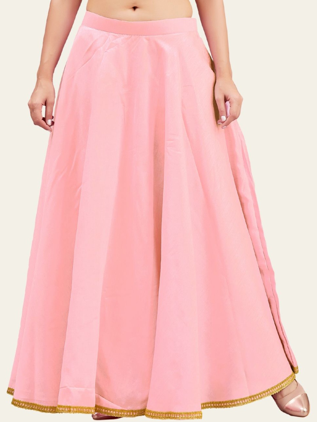 

Studio Shringaar Flared Maxi Ethnic Skirt, Pink