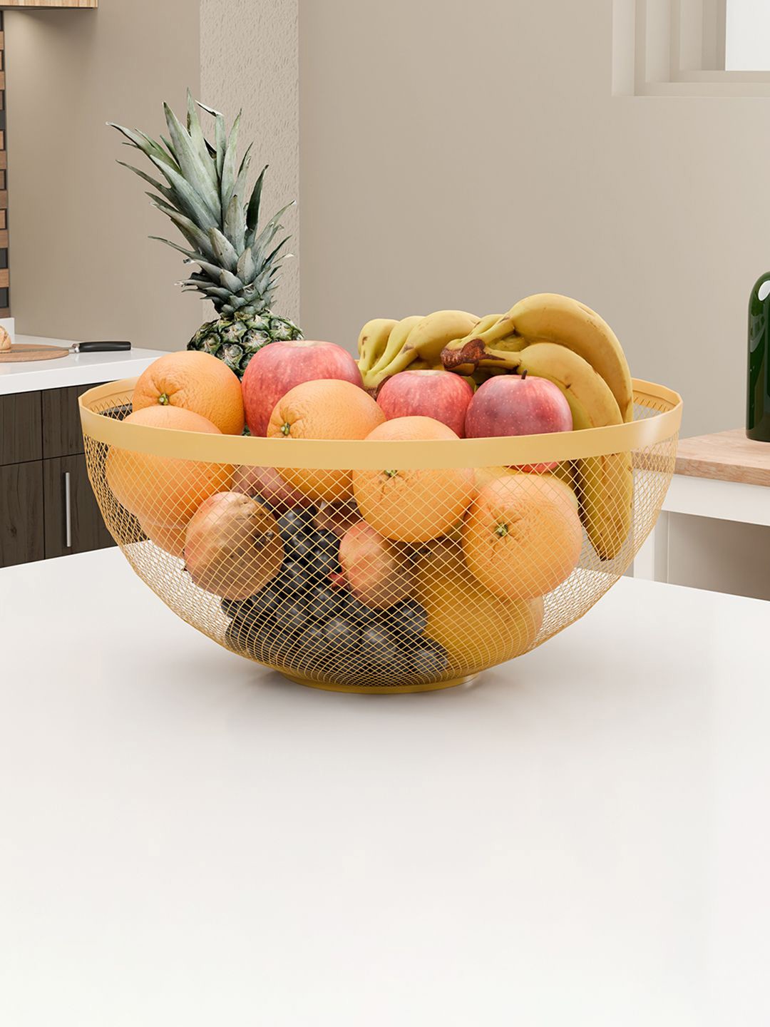 

Kuber Industries White Fruit and Vegetable Basket