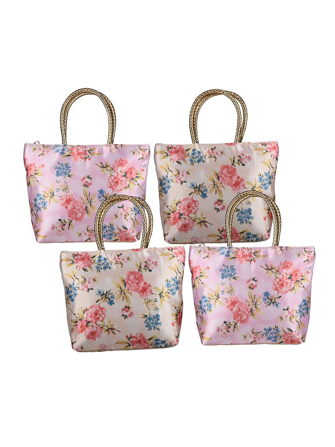 

Kuber Industries Floral Printed Swagger Shoulder Bag with Cut Work, Pink