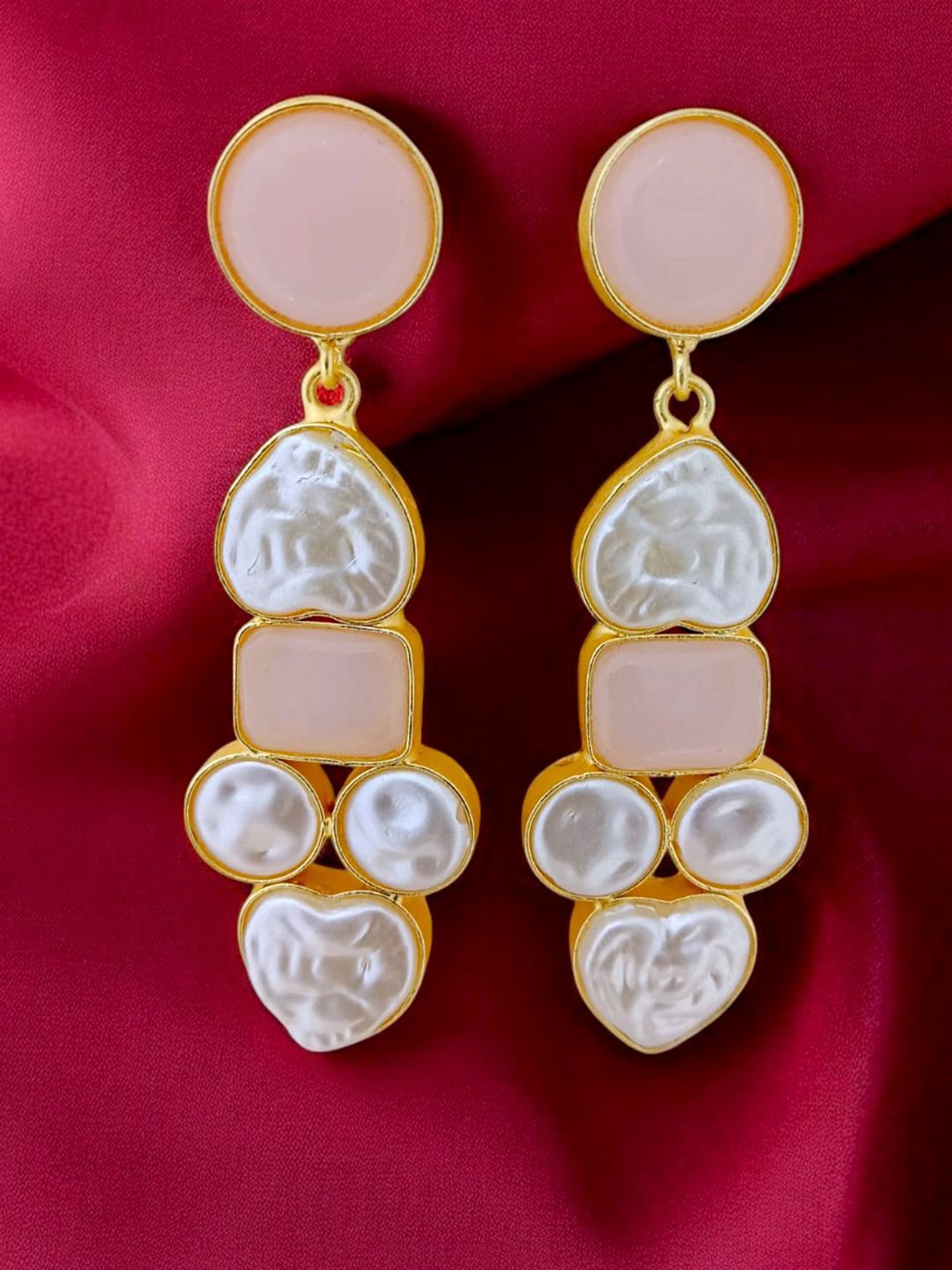 

TISHUL JEWELS Classic Drop Earrings, Rose
