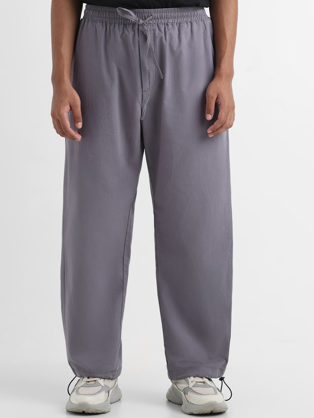 

YUVAKAA Men Relaxed Easy Wash Cargos Trousers, Grey