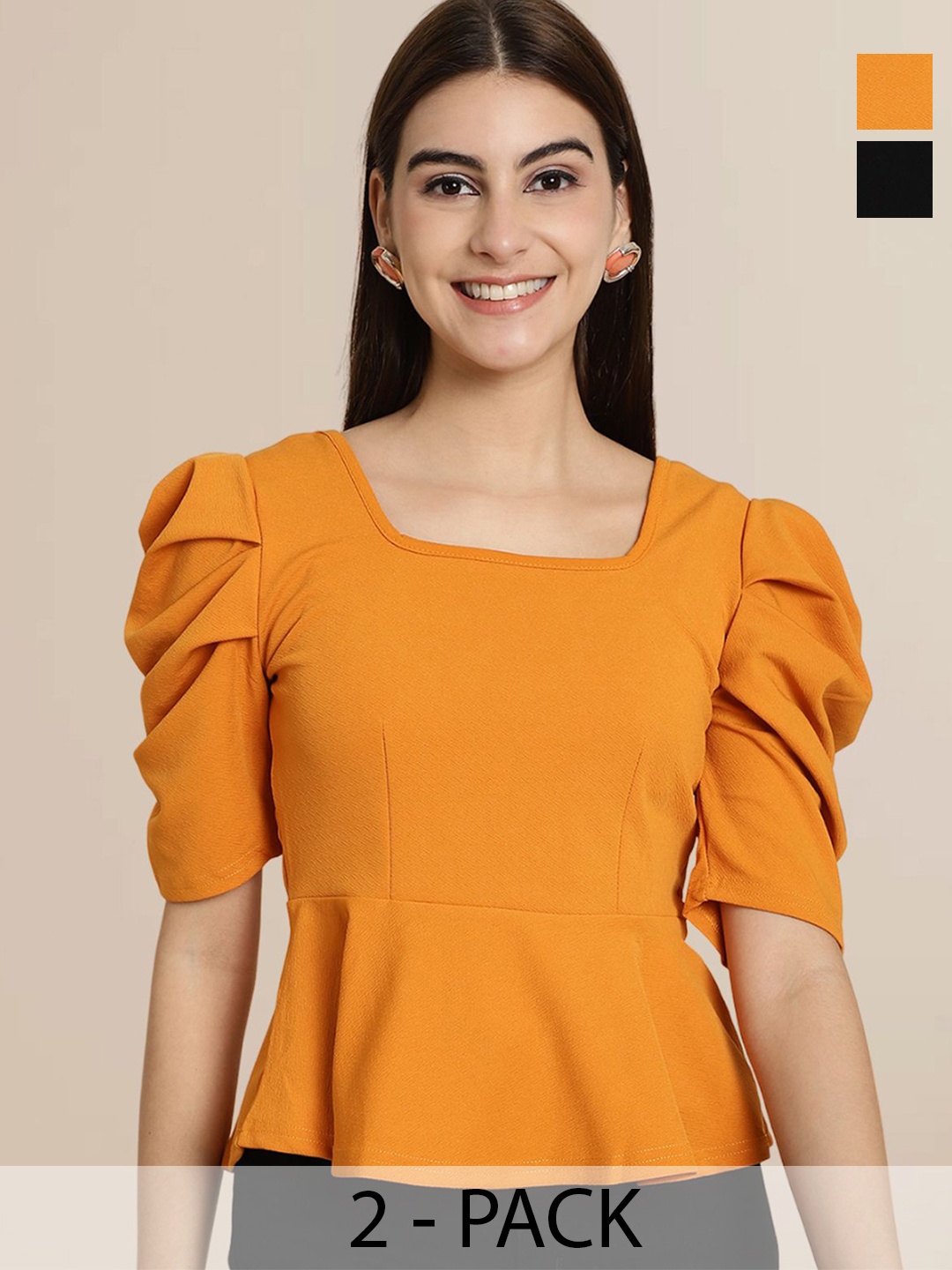 

Tromko Puff Sleeve Top, Multi