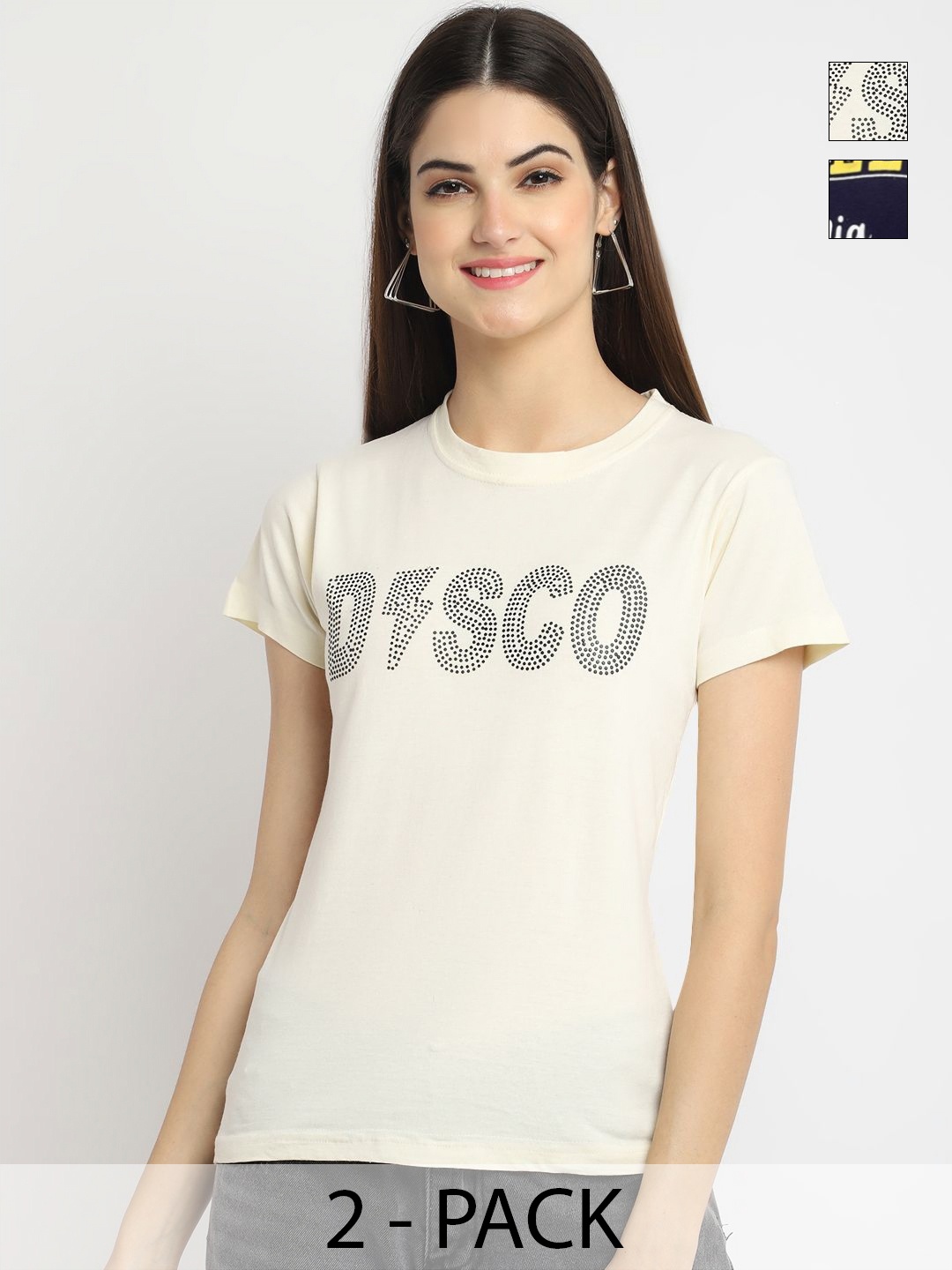 

Tromko Women Typography Printed T-shirt, Multi