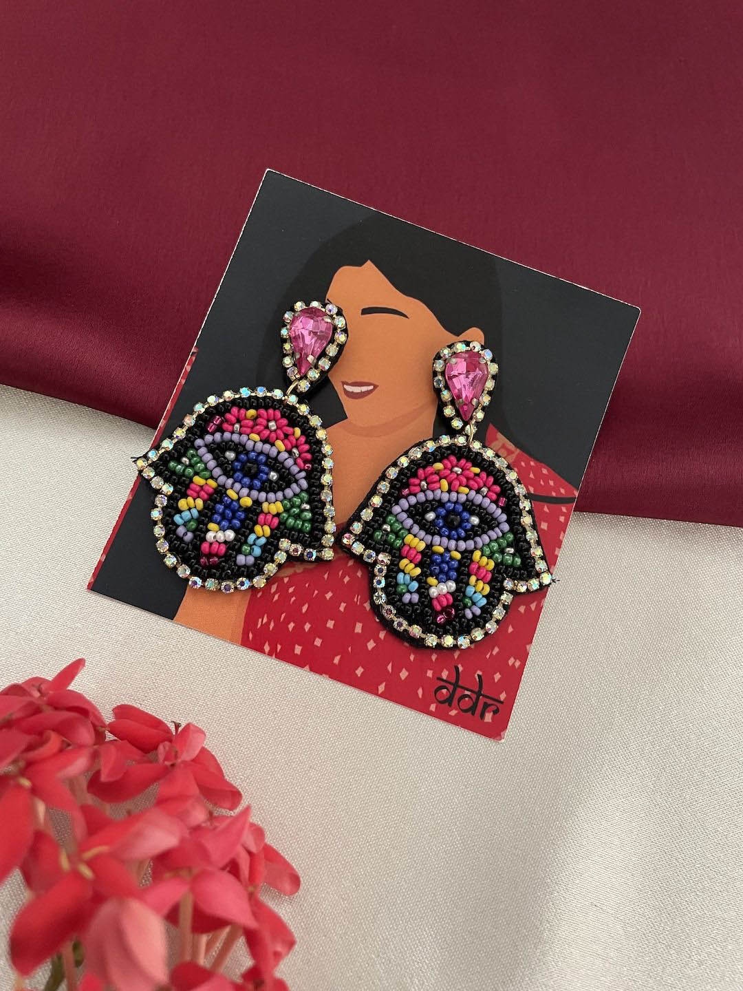 

Digital Dress Room Classic Drop Earrings, Multi