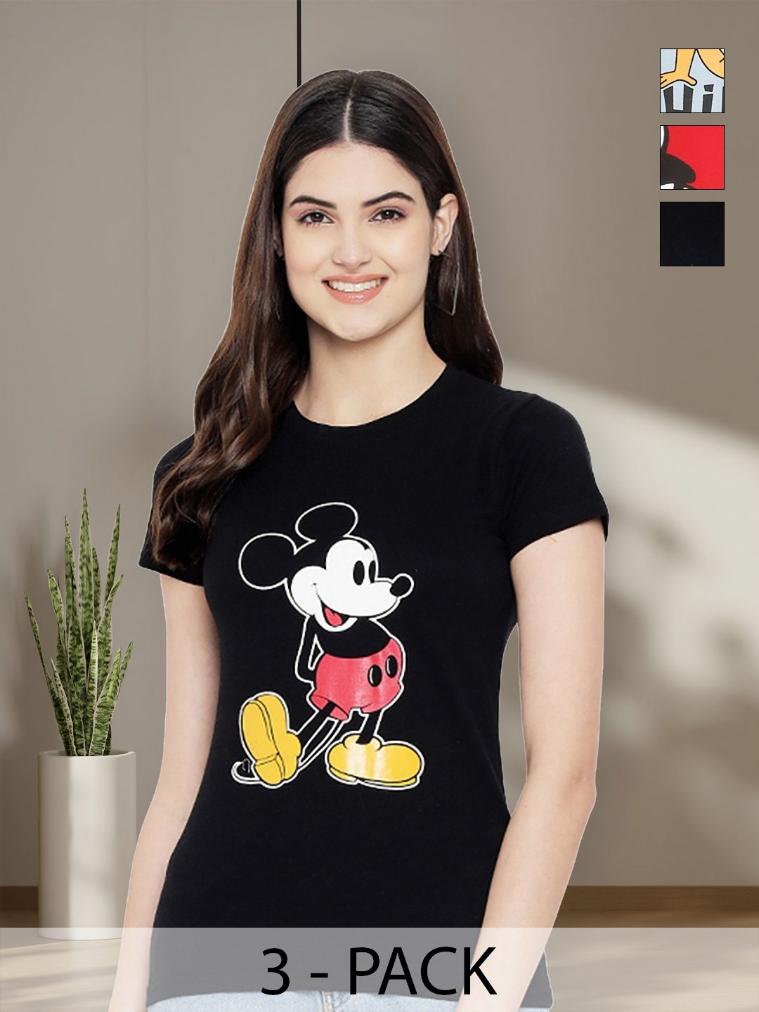 

Tromko Women Typography 3 Printed Applique T-shirt, Multi