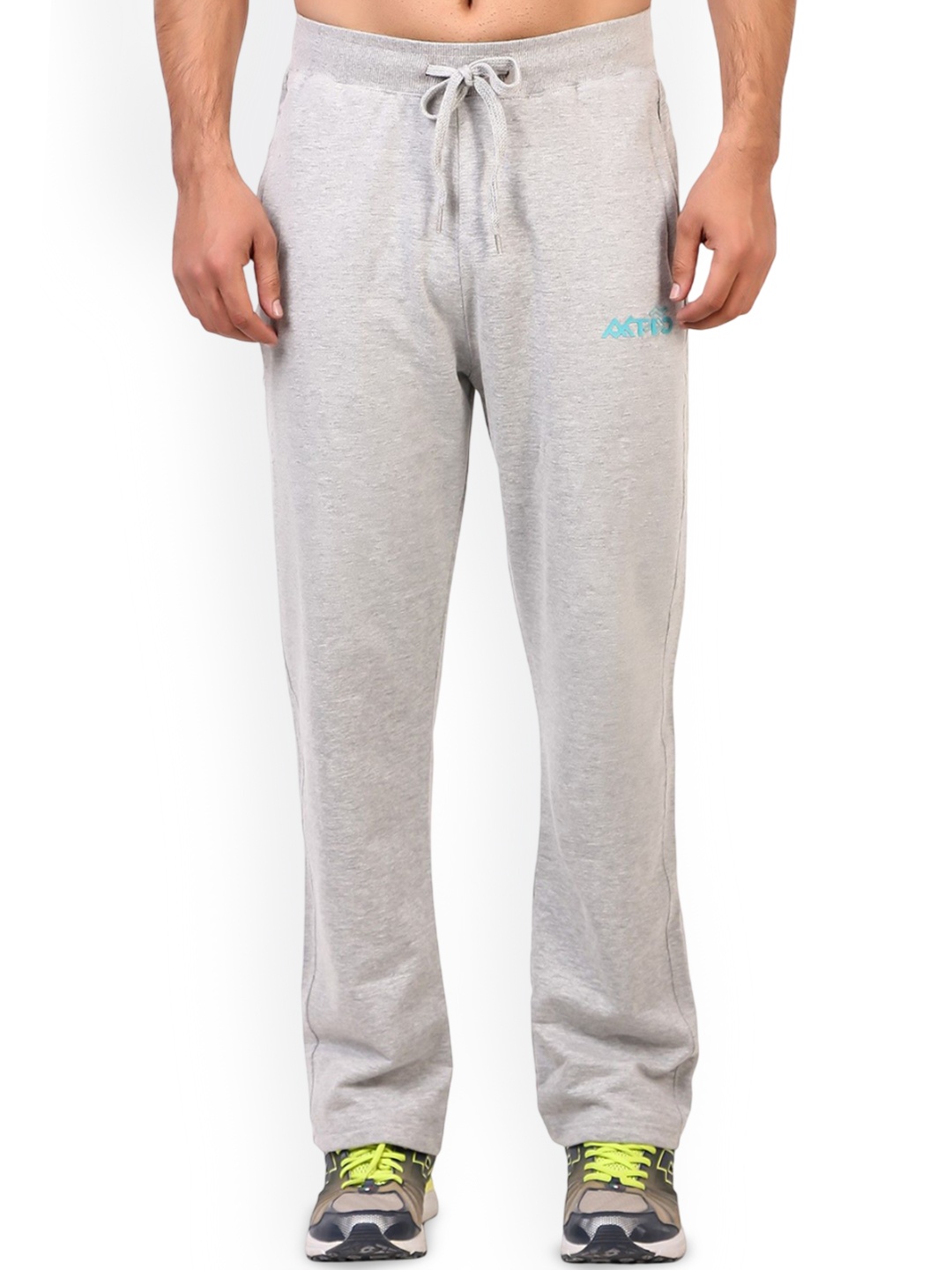 

AKTIO Men Mid-Rise Relexed Fit Track Pant, Grey