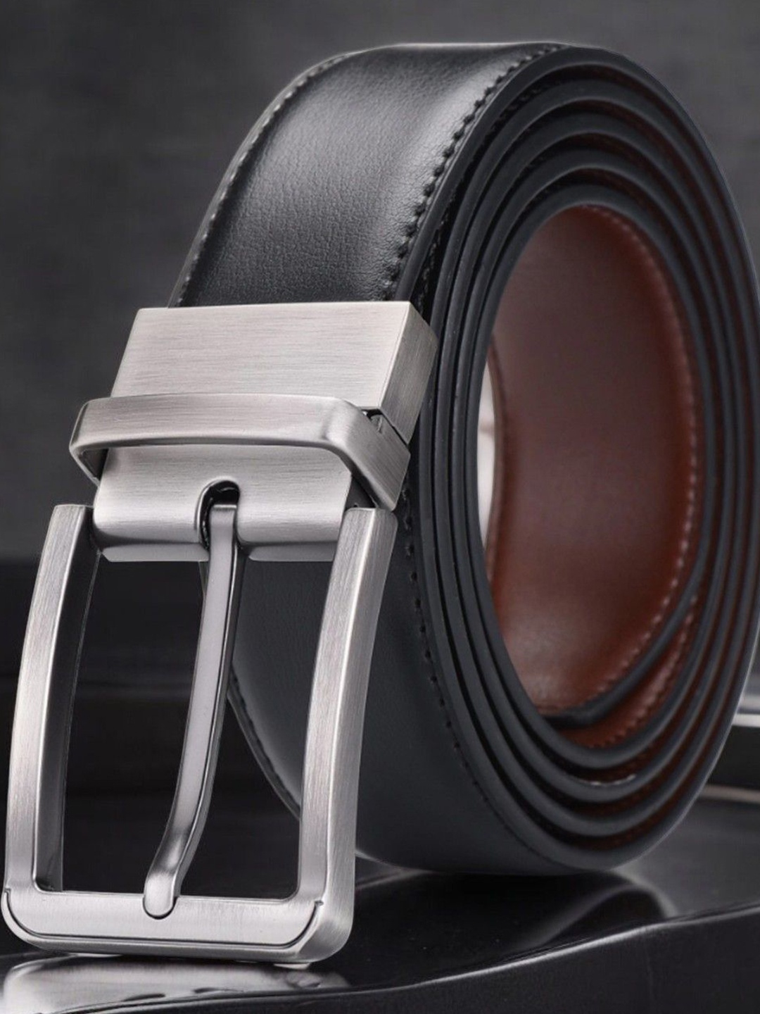 

The Roadster Lifestyle Co Textured Formal Belts, Black