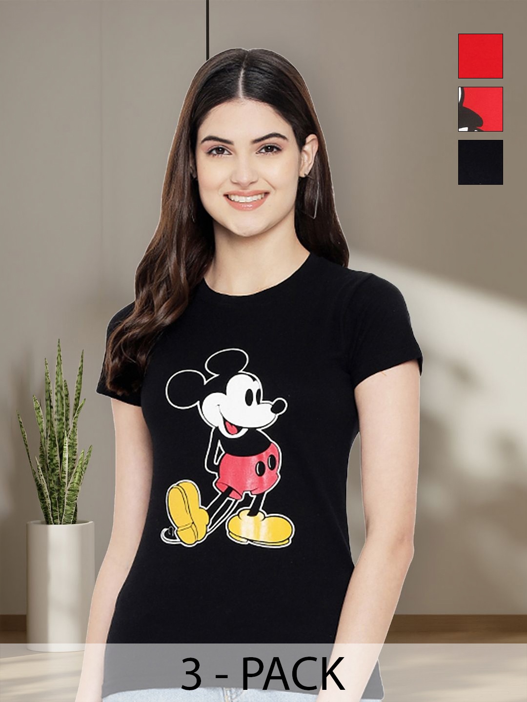 

Tromko Women Typography 3 Printed Applique T-shirt, Multi