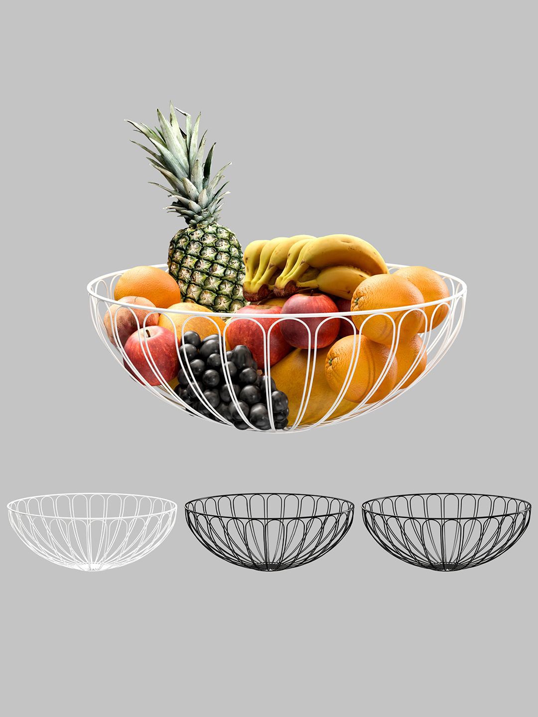 

Kuber Industries Unisex Black Fruit and Vegetable Basket