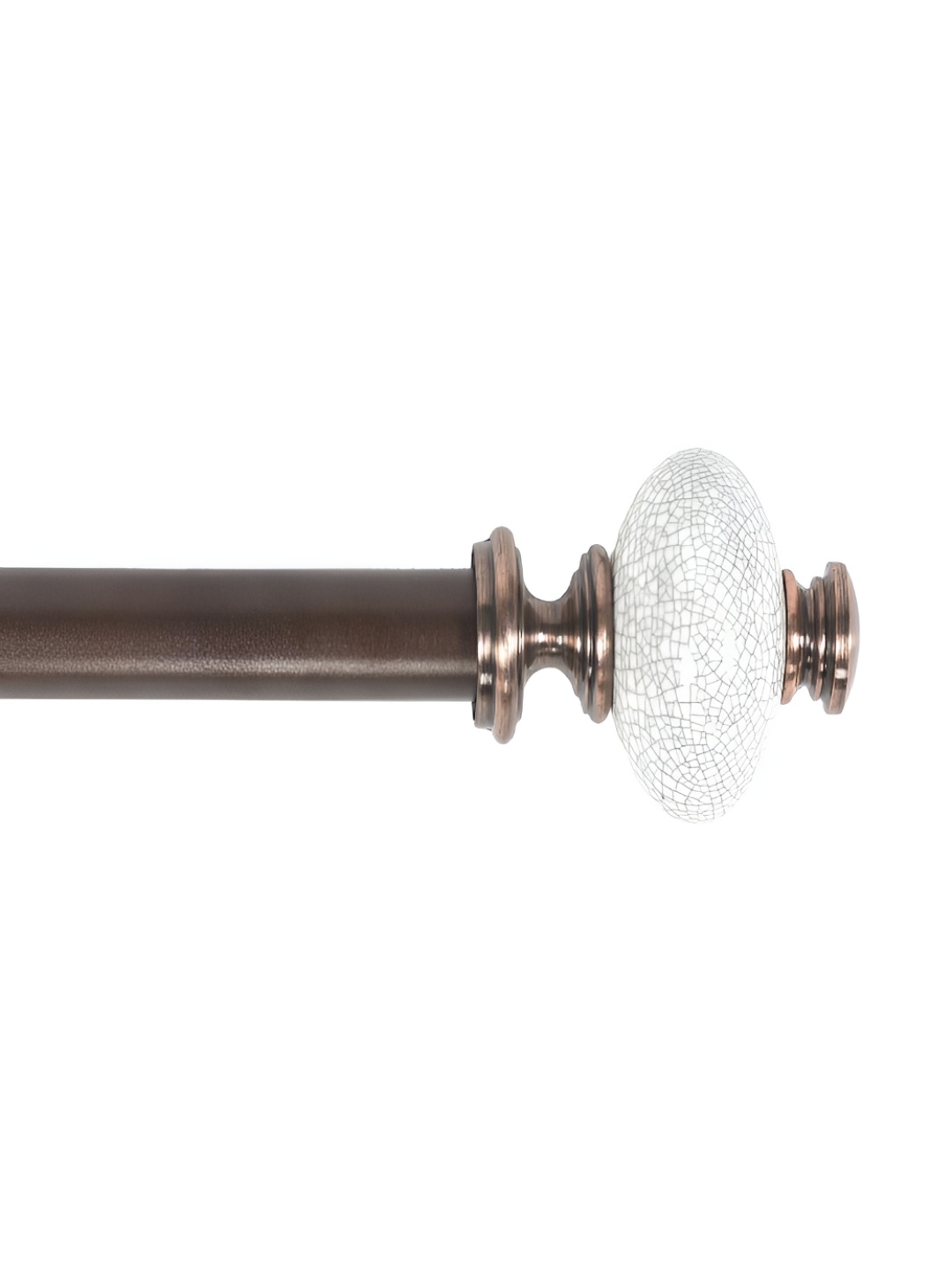 

Deco Window Brown & White Extendable Curtain Rods With Brackets