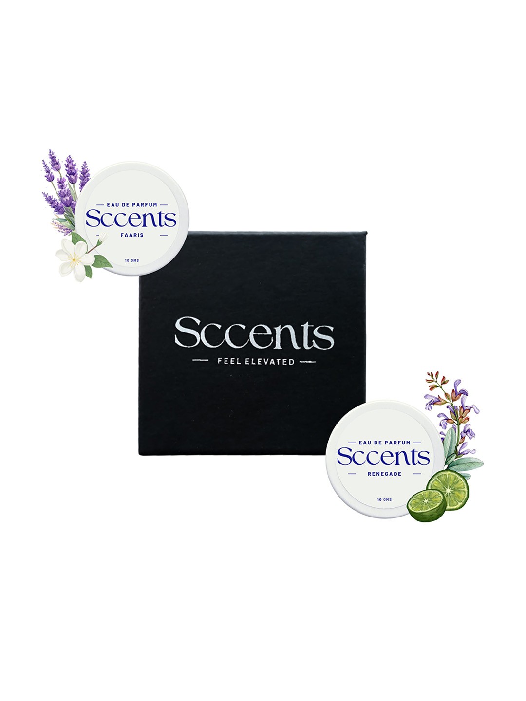 

Sccents Set Of 2 Faris & Renegade Alcohol-Free & Long-Lasting Eau De Parfum - 10 g Each, Pink