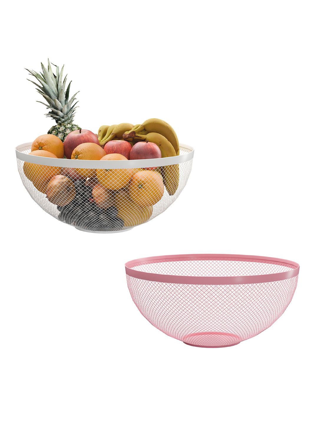 

Kuber Industries Unisex White Fruit and Vegetable Basket
