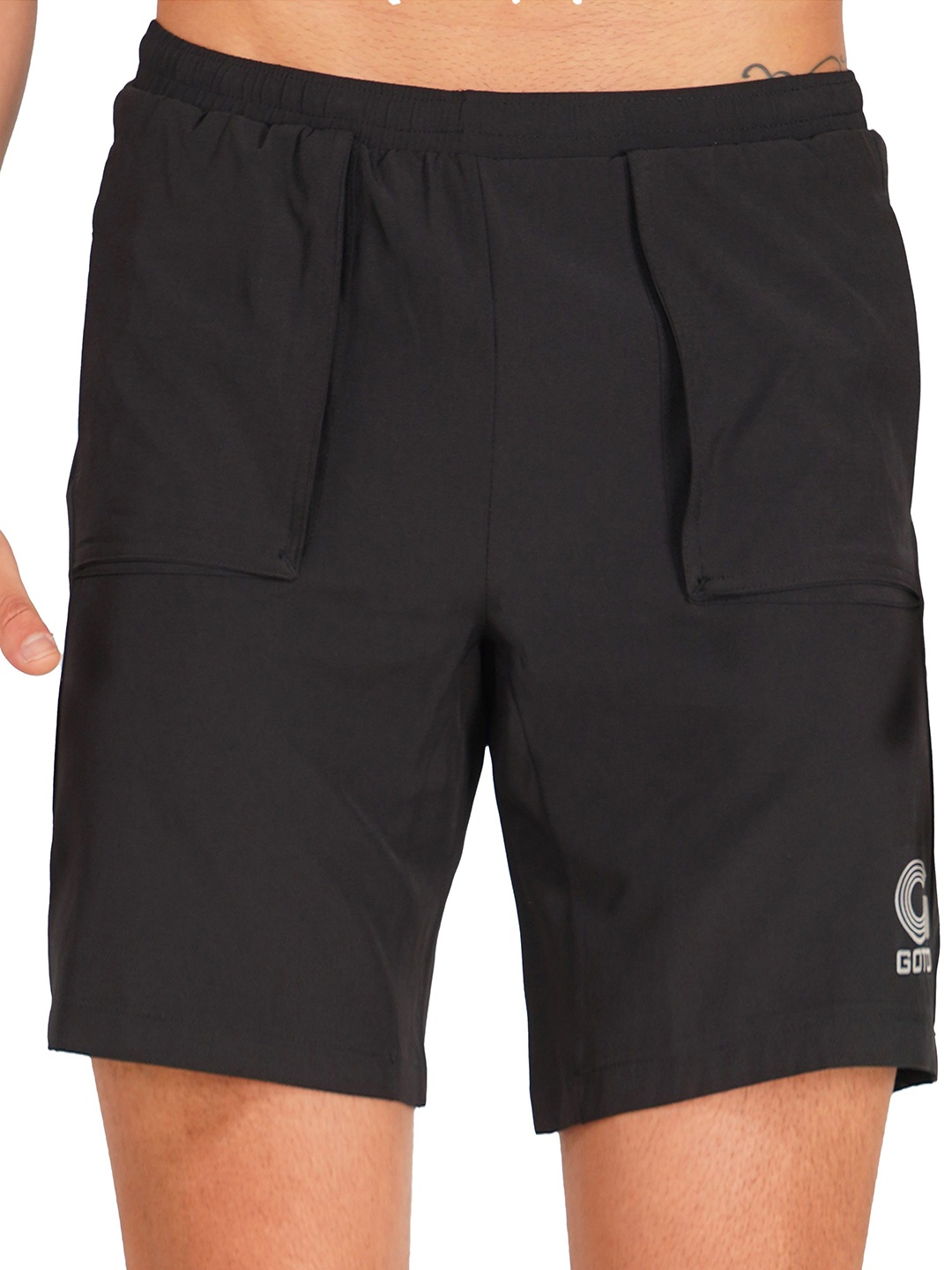 

GOTO Men Training or Gym Sports Shorts, Black