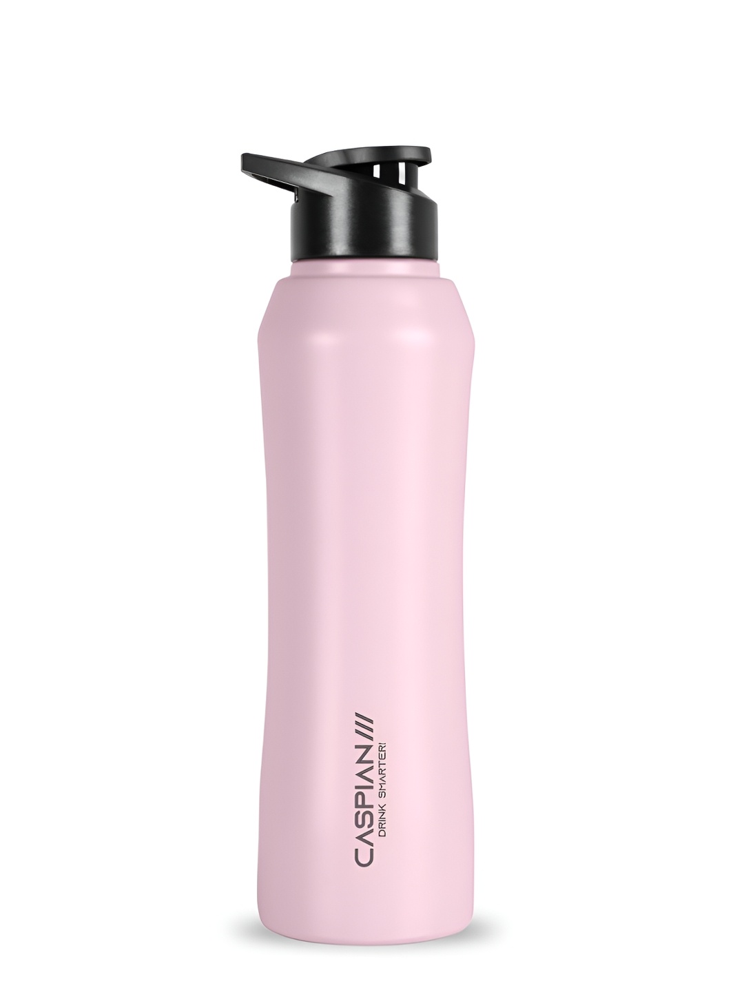 

Caspian Pink & Black Single Stainless Steel Solid Single Wall Vacuum Water Bottle