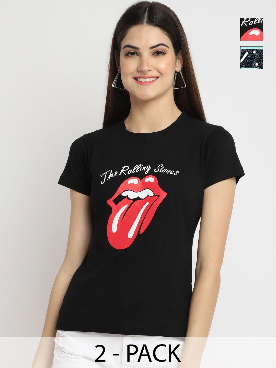 

Tromko Women Typography Printed T-shirt, Multi