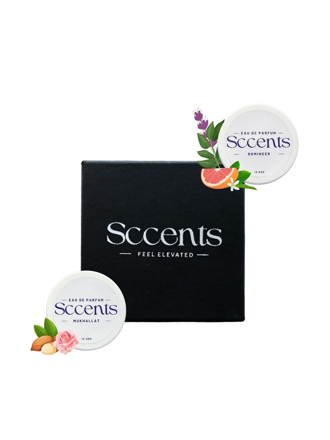 

Sccents Set Of 2 Mukhallat & Domineer Alcohol-Free & Long Lasting Eau De Parfum 10 g Each, Pink