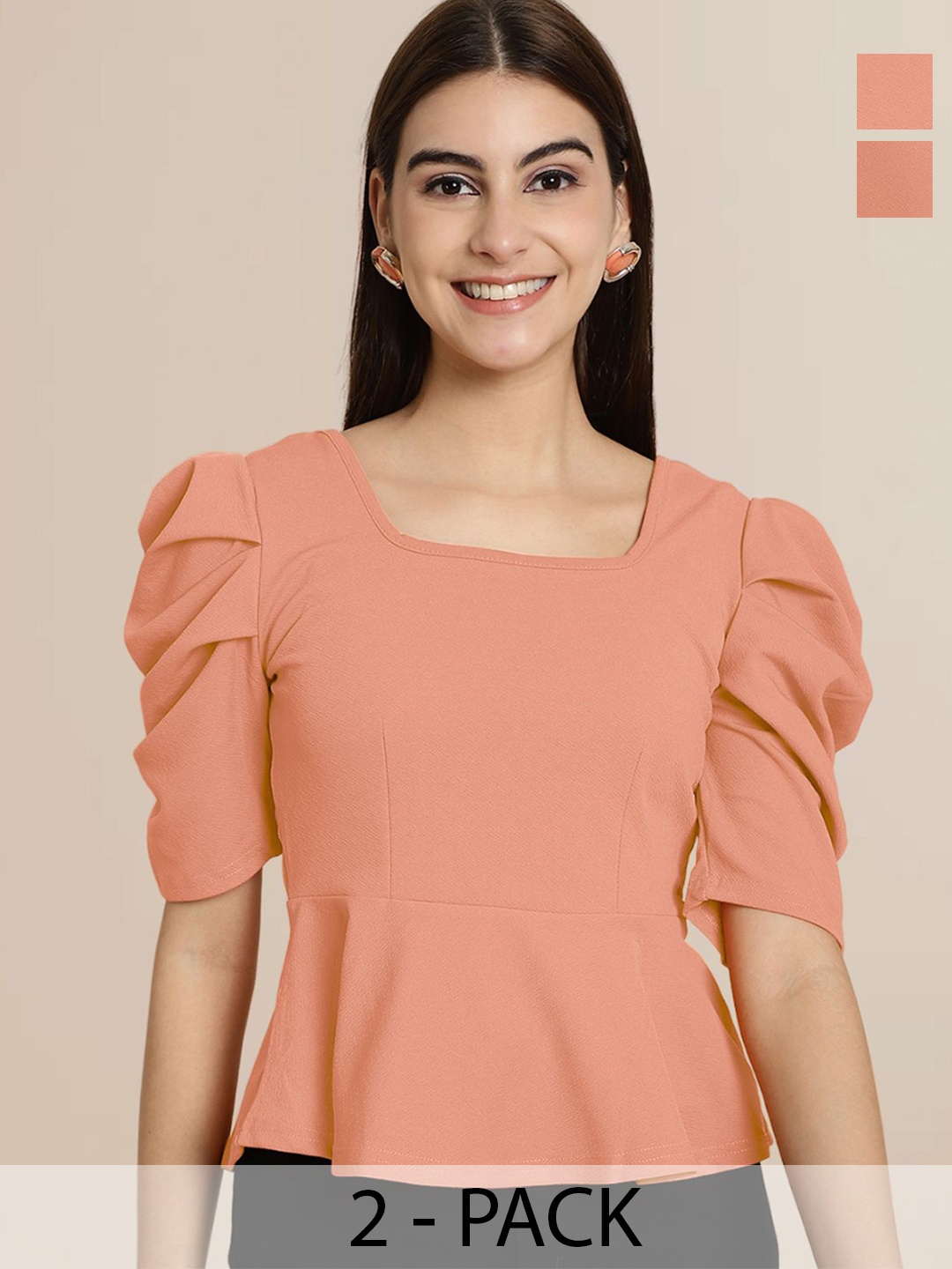 

Tromko Puff Sleeve Top, Multi