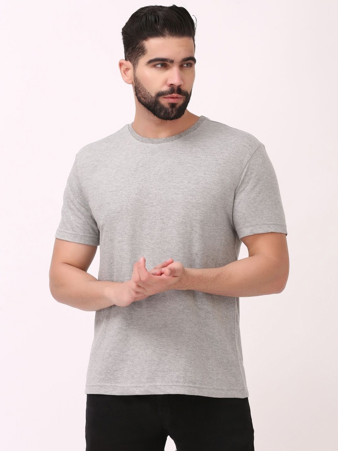 

Ghumakkad Men Pockets T-shirt, Grey
