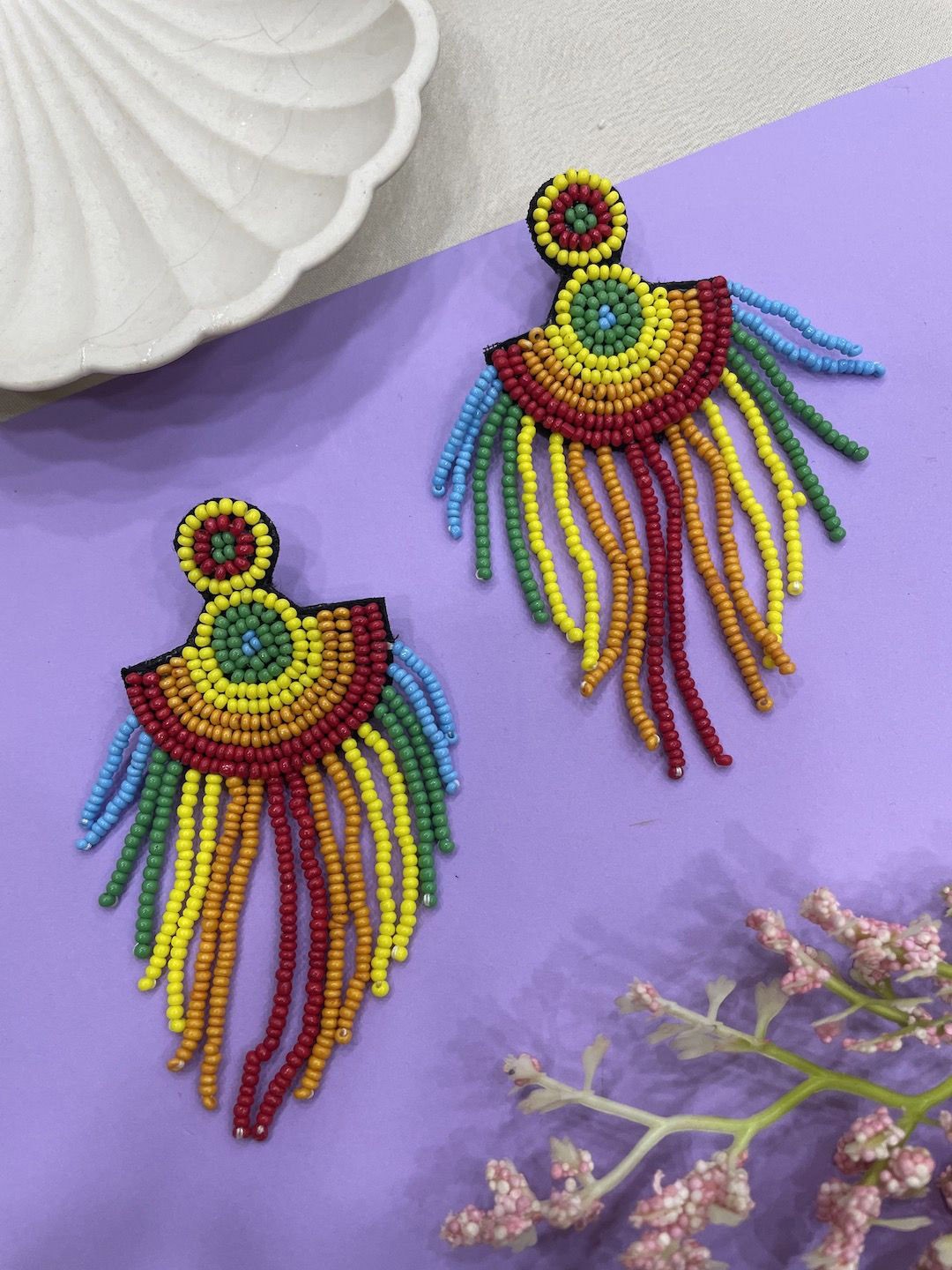

Digital Dress Room Classic Studs Earrings, Multi
