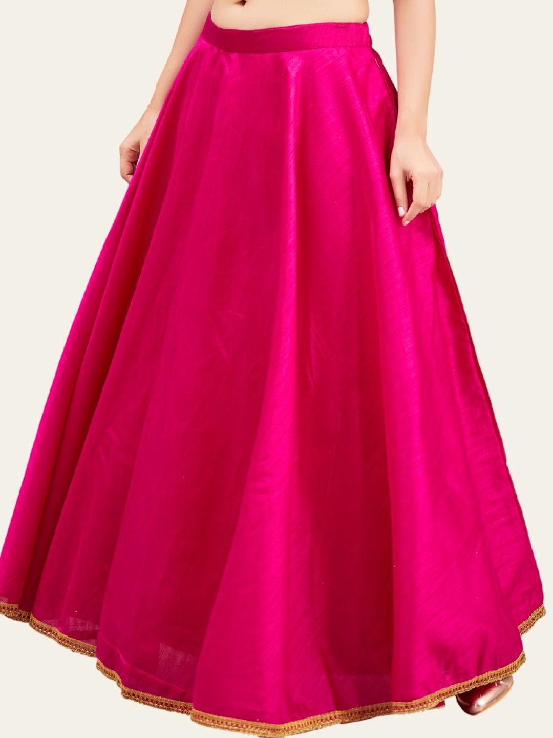 

Studio Shringaar Flared Maxi Ethnic Skirt, Rose