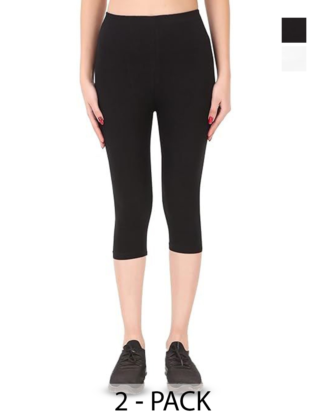 

LOVO Girls Capris, Black