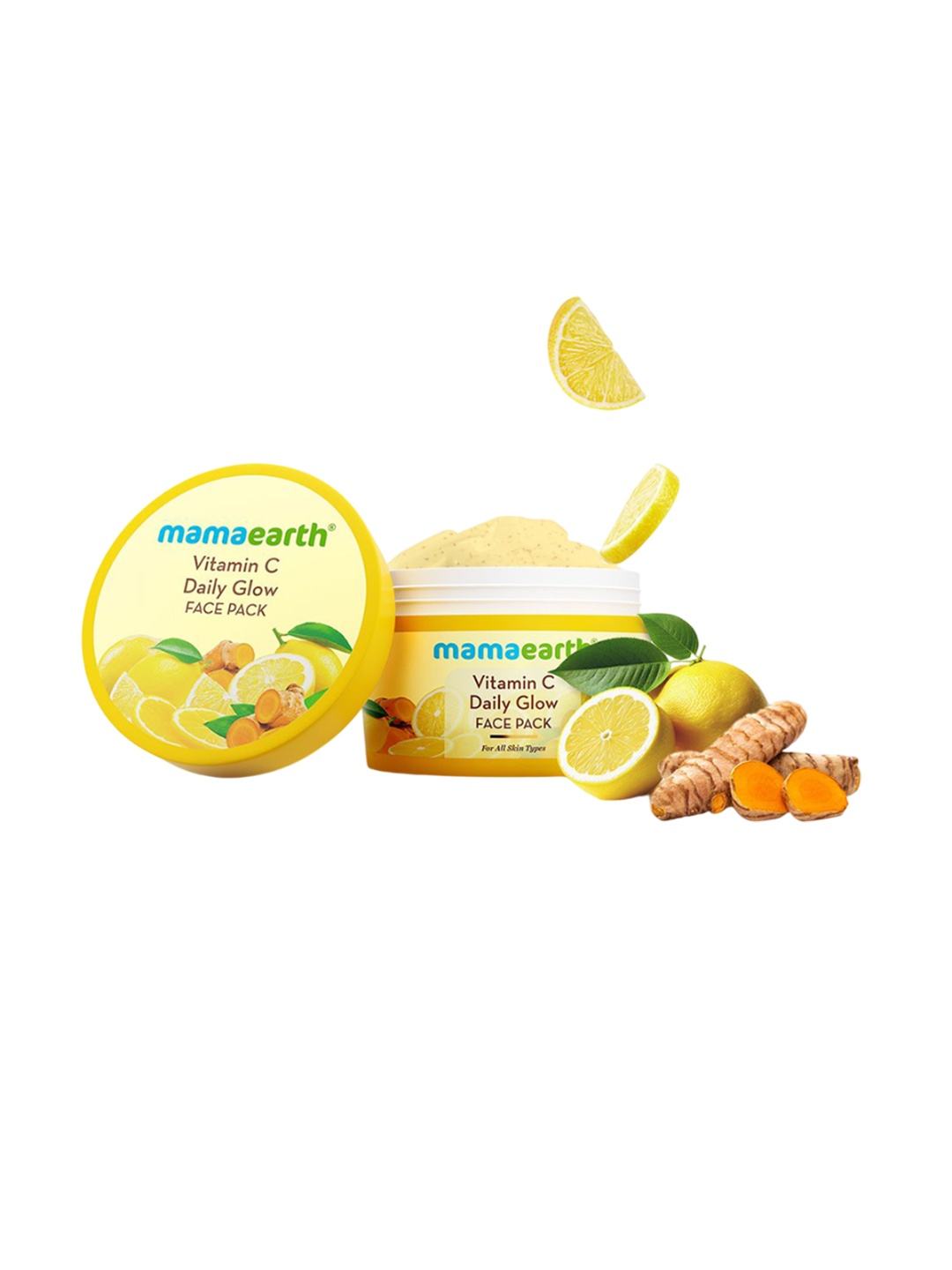 

Mamaearth Vitamin C Daily Glow Face Pack With Turmeric - 200 g, Yellow