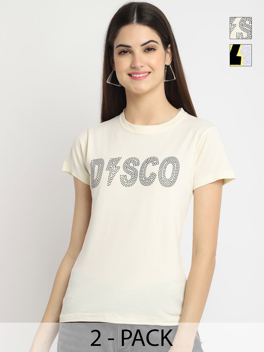 

Tromko Women Typography Printed T-shirt, Multi