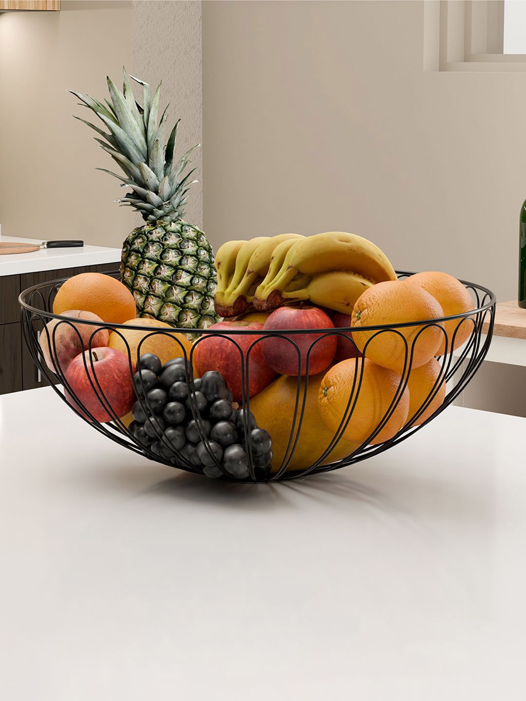 

Kuber Industries Black Fruit and Vegetable Basket